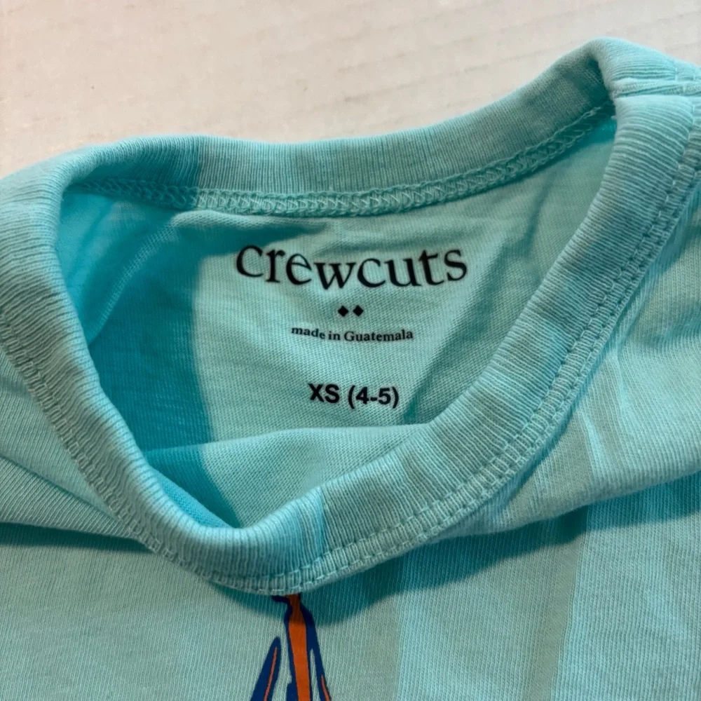 CREWCUTS J.Crew Boys Tshirt Bundle of 4 Lizards Boat‎ Stripes Size XS (4/5)
